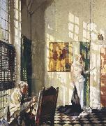 Sir William Orpen The Studio painting